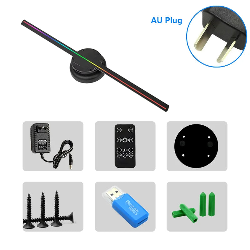 3D Hologram Fan – LED Holographic Display Projector for Advertising & Events