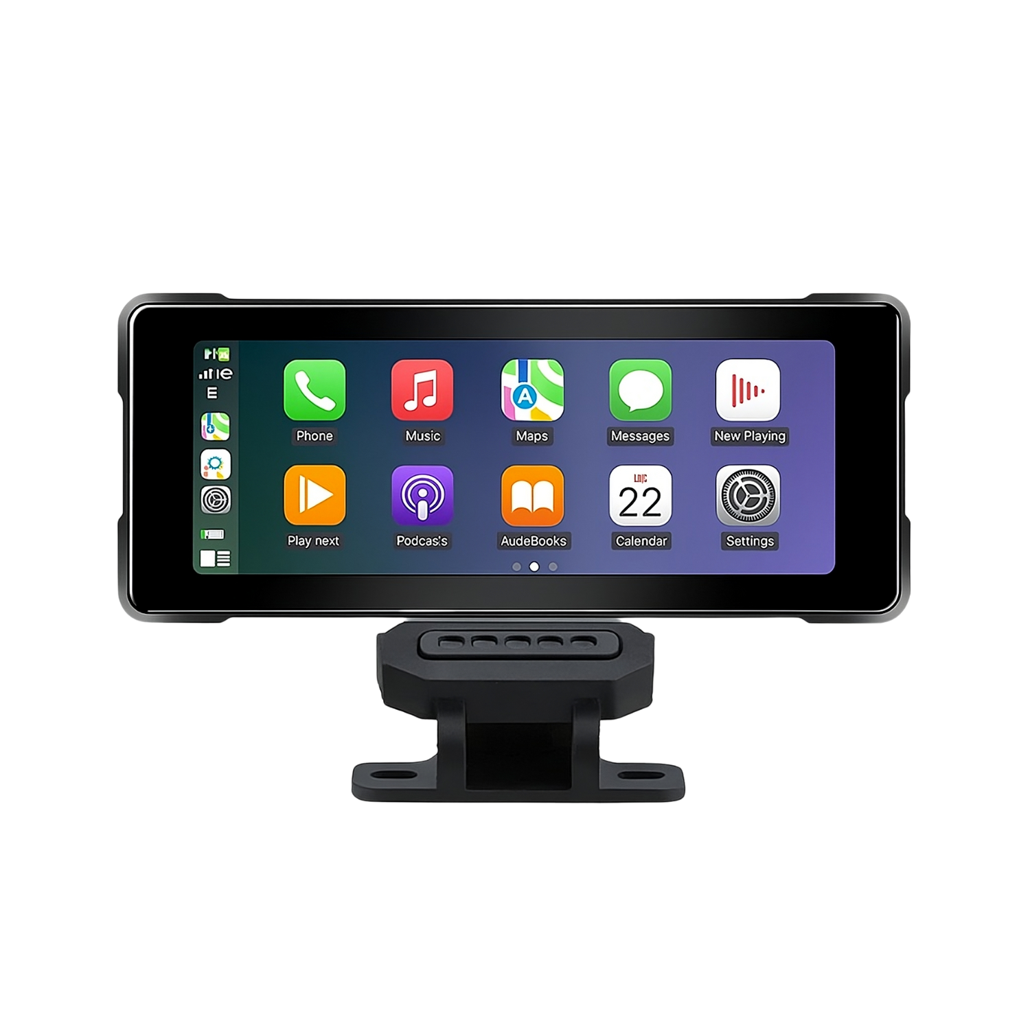 7‑Inch Motorcycle CarPlay & Android Auto Display – Waterproof Touchscreen with Dual Bluetooth & Compass