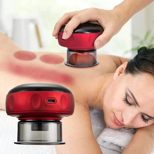 Vacuum cupping therapy set with pump and multiple reusable cups.  
