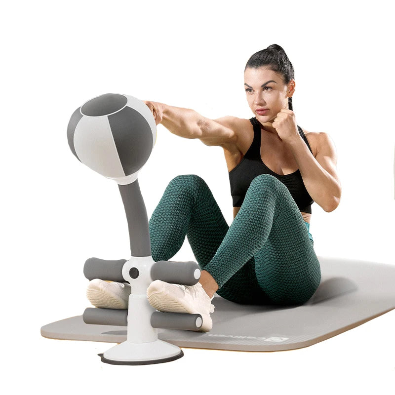 Reflex trainer with suction base and boxing foam ball
