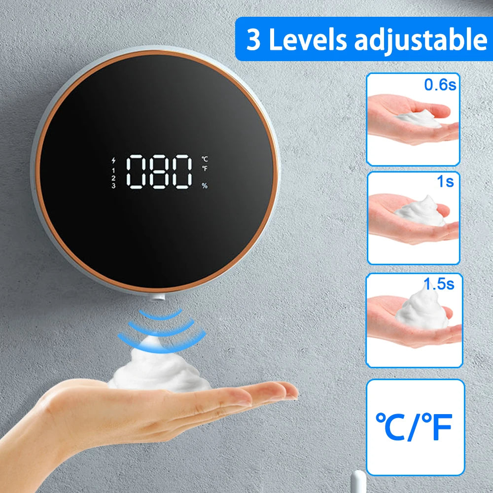 Touchless Foaming Soap Dispenser – Automatic Infrared Sensor with Adjustable Volume & Rechargeable Battery