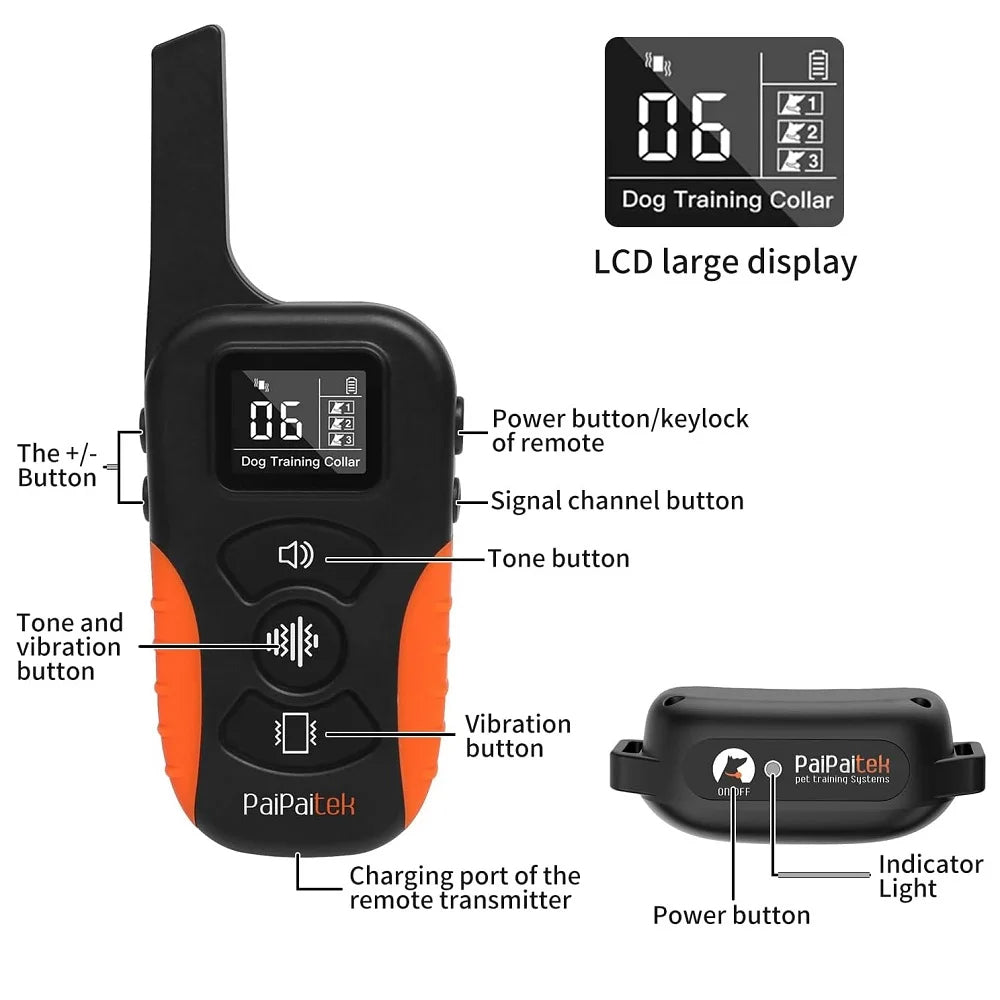 Pro Dog Training Collar – Waterproof Remote Trainer with Beep, Vibration & Shock Modes