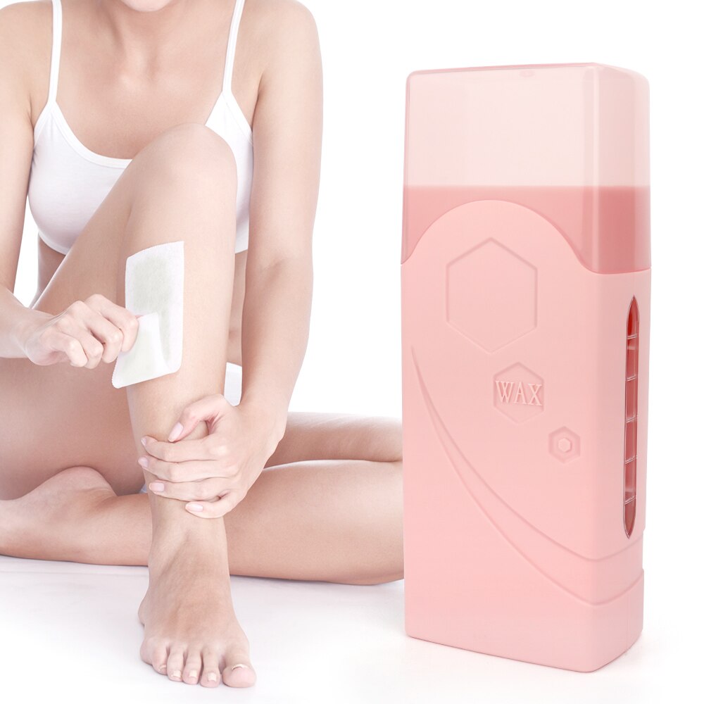 Compact professional wax heater used for spa and beauty treatments.  
