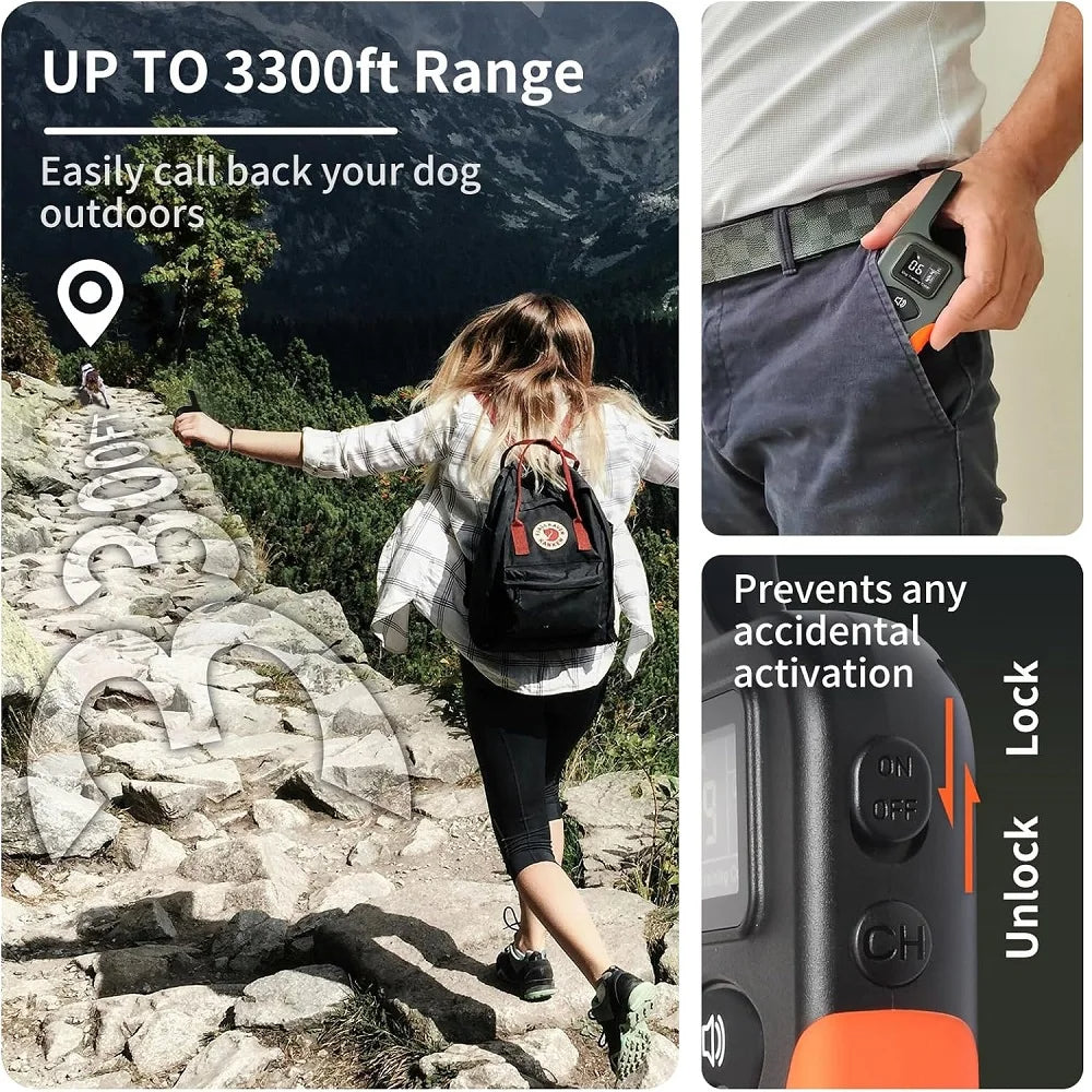 Pro Dog Training Collar – Waterproof Remote Trainer with Beep, Vibration & Shock Modes