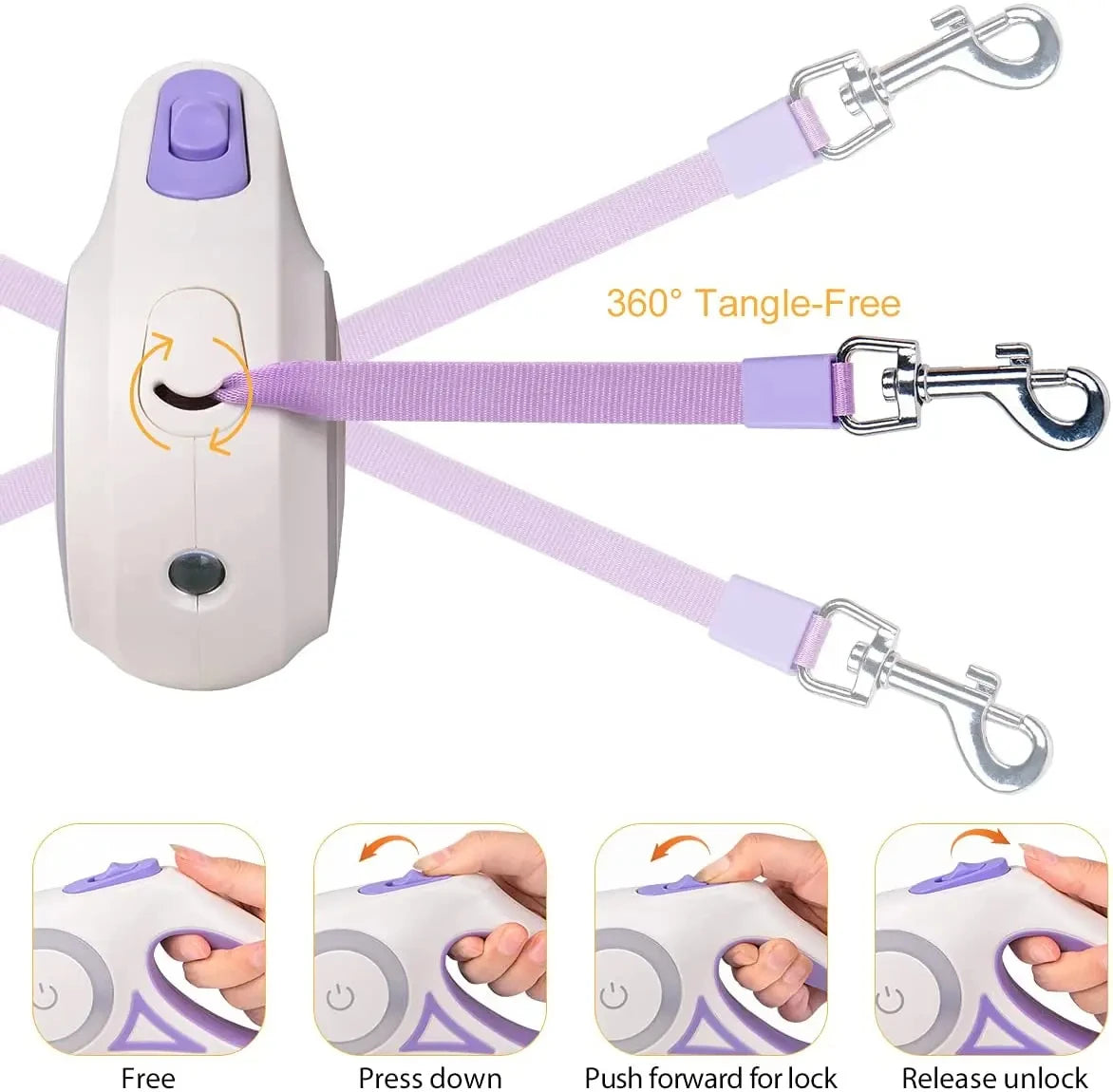 Dog Leash with Camera – Smart Retractable Leash with HD Video Recording