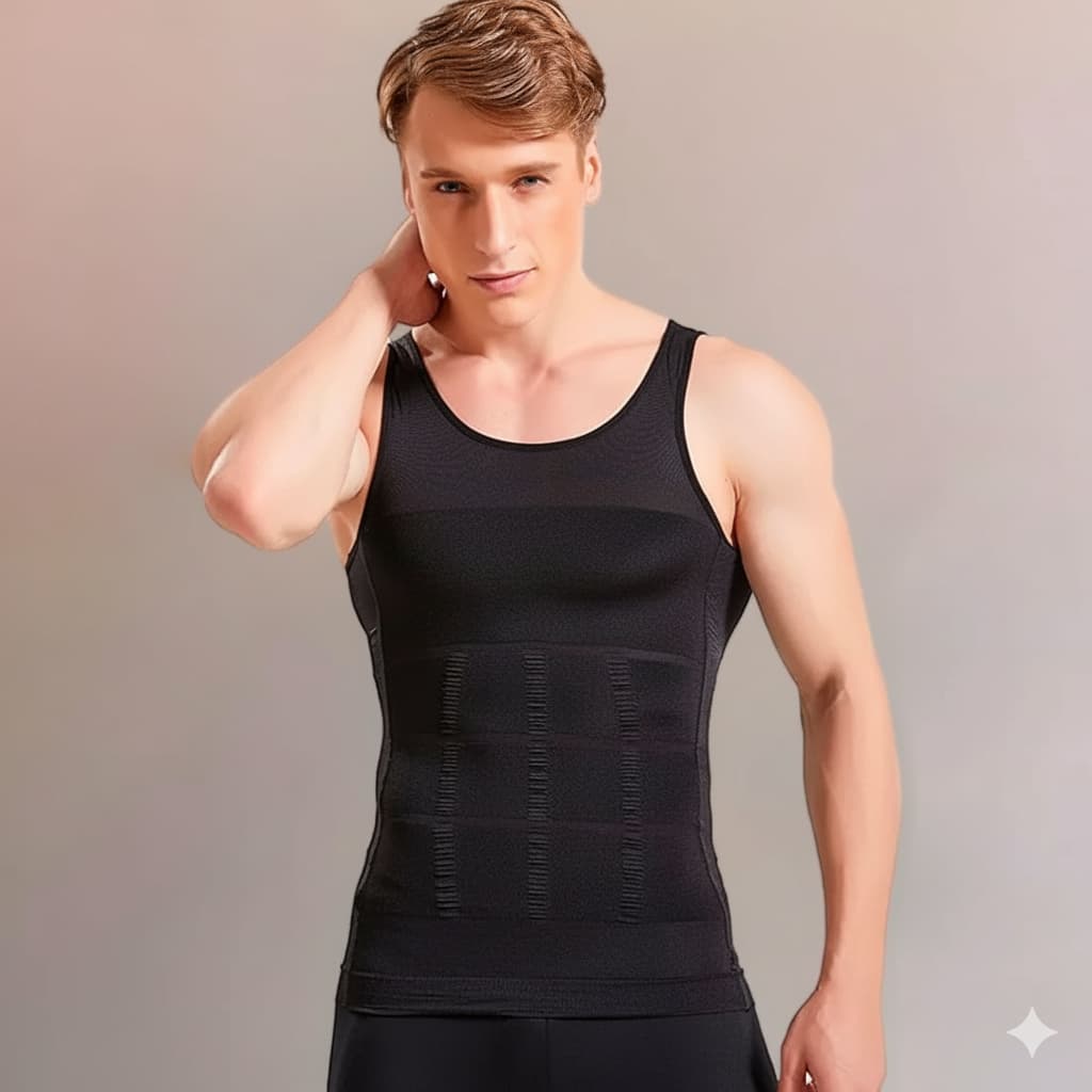 Men’s Compression Shapewear Tank Top – Slim Base Layer