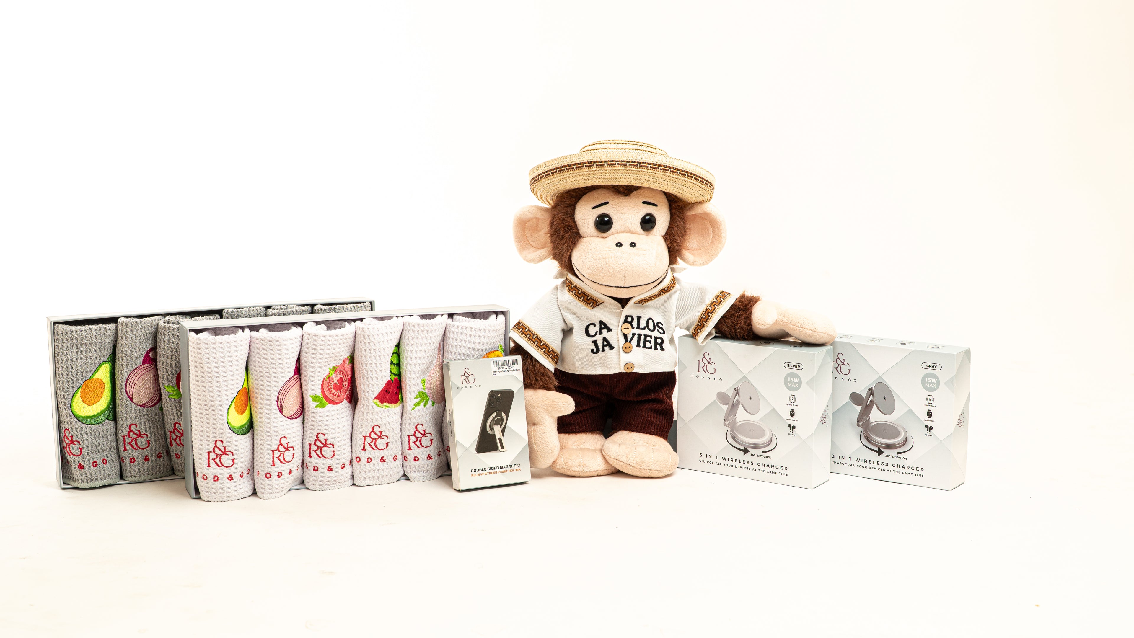 Carlos Javier mono oriental edición especial Rod & Go”, “peluche David Comedia