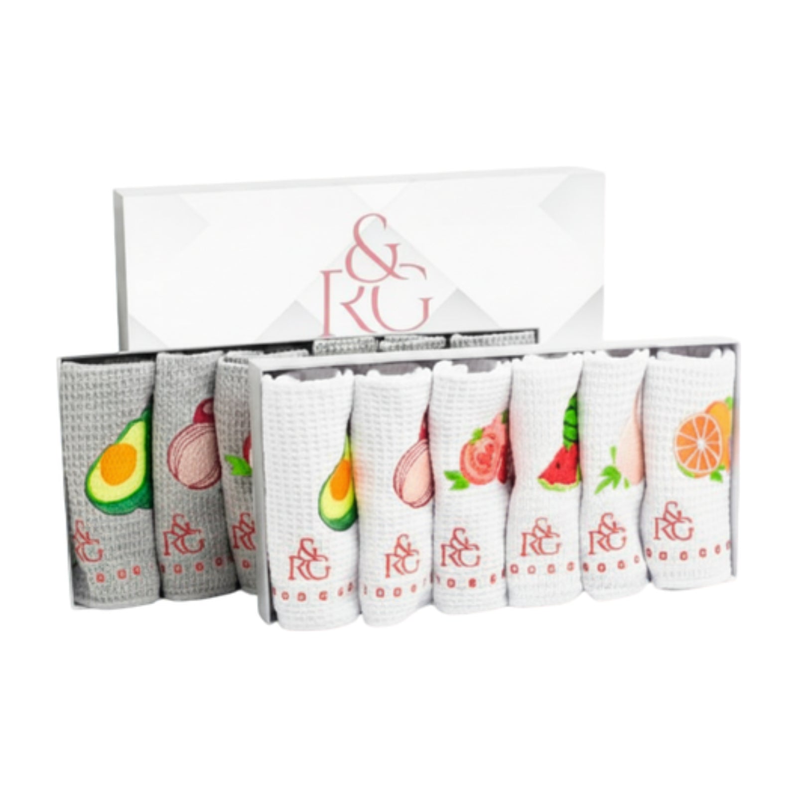 Rod & Go Set of 6 Multipurpose Towels – 100% Microfiber: Reusable and Absorbent Kitchen Cloths - Elegant Rod & Go Gift.