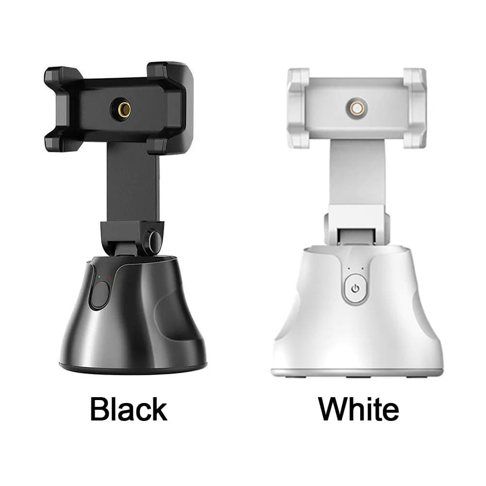 Face Tracking Phone Holder – 360° Auto Tracking Tripod with Smart AI Camera