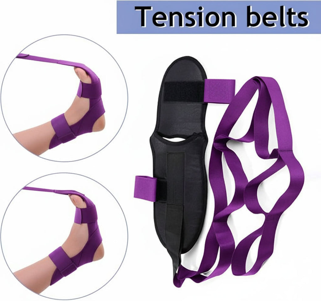 Flexibility Leg Stretcher Strap with Door Anchor