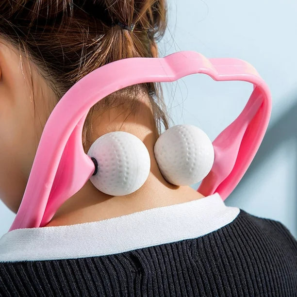 Dual Pressure Point Massager – Neck & Shoulder Relief
